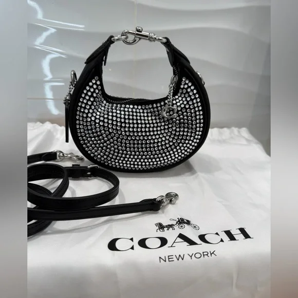 Coach Jonie Bag With Crystal & matching Crystal skinny id wallet - Picture 8 of 8